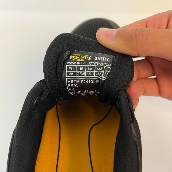 KEEN Women Vista Energy Work Sneakers 7.5 WIDE Black Comp Toe SR EH NIB - Picture 11 of 11